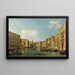 Venice the Grand Canal of the Palazzo Foscari at the Charity - Canaletto — framed artwork on a wall
