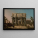 Vista dell'Arco di Costantino con il Colosseo - Canaletto — quadro incorniciato alla parete