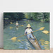 Riproduzione del dipinto Canoë sulla fiume Yerres - Gustave Caillebotte