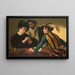 Les Tricheurs - Le Caravage — framed artwork on a wall