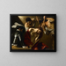 Der Krönung der Dornen - Caravaggio — gerahmtes Bild an der Wand