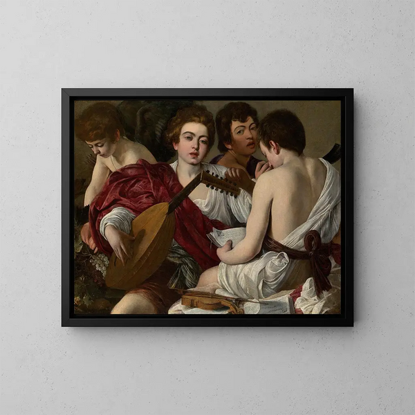 I Musicisti - Caravaggio — quadro incorniciato alla parete