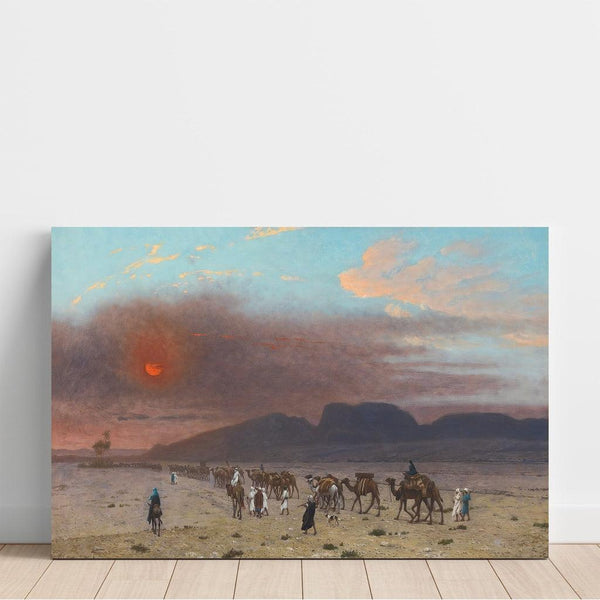 Caravane dans le Désert - Jean-Léon Gérôme | Reproduction Tableau Décoration murale affiche copie