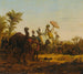 Karawane in der Wüste - Jean-Baptiste Hilaire — Ansicht des Kunstwerks