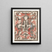 Dekoratives Motiv mit Tiermotiven - Carel Adolph Lion Cachet — gerahmtes Bild an der Wand