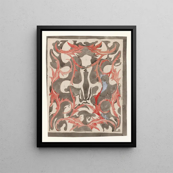 Carel Adolph Lion Cachet - Decoratief ontwerp met diermotieven.webp
