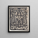 Konzeption eines Vignetts für die Wereldbibliotheek - Carel Adolph Lion Cachet — gerahmtes Bild an der Wand