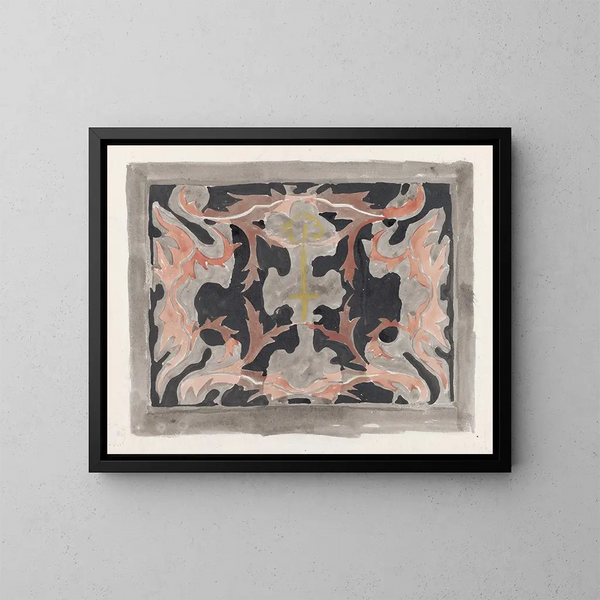 Design für ein Kleid - Carel Adolph Lion Cachet — gerahmtes Bild an der Wand