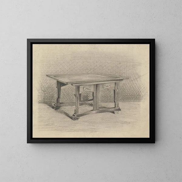 Design für einen Tisch - Carel Adolph Lion Cachet — gerahmtes Bild an der Wand