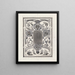 Motivo ornamentale con leoni - Carel Adolph Lion Cachet — quadro incorniciato alla parete