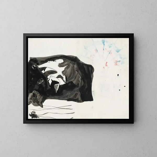Zwei Katzen - Carel Adolph Lion Cachet — gerahmtes Bild an der Wand