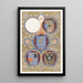 Reproduktion des Gemäldes Vier Wappen - Carel Adolph Lion Cachet