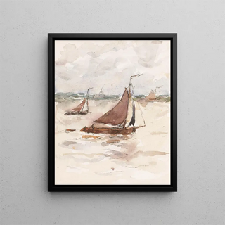 Carel Nicolaas Storm van sGravesande - Zeilende vissersschepen op de Schelde.webp