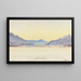 Oberengadiner Winterlandschaft Gemälde - Carl Albert von Salis — gerahmtes Bild an der Wand