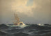 Ein Dampf in einem Sturm im Atlantik - Carl Bille — Ansicht des Kunstwerks