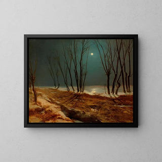 Carl Blechen - Landscape in Winter at Moonlight.webp