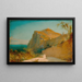 Rochers de Tibère à Capri - Carl Blechen — gerahmtes Bild an der Wand