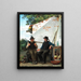 Una conversazione tra due pescatori - Carl Bloch — quadro incorniciato alla parete