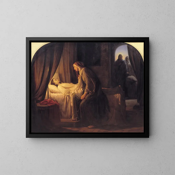 La fille de Jaïrus - Carl Bloch — quadro incorniciato alla parete