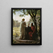 Frau am Brunnen - Carl Bloch — gerahmtes Bild an der Wand
