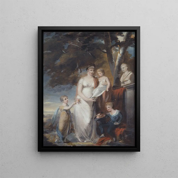 Carl Frederik von Breda - Queen Fredrika with her children.webp