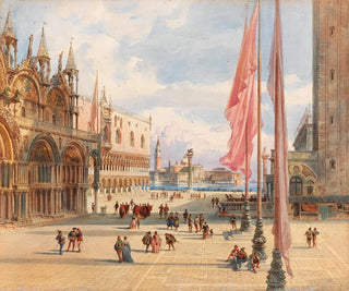 Carl Friedrich Heinrich Werner - Marcus Square In Venice.webp