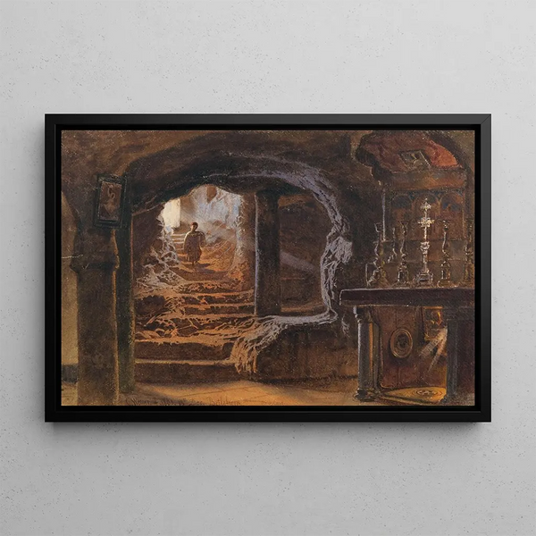 Carl Friedrich Heinrich Werner - The Chapel Of The Milk Grotto In Bethlehem.webp