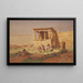 Der Portikus der Caryatiden-Statue auf dem Erechtheion - Carl Friedrich Heinrich Werner — gerahmtes Bild an der Wand