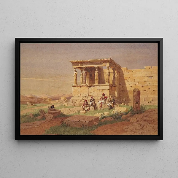 Carl Friedrich Heinrich Werner - The Prostasis portico of the Caryatids on the Erechtheion.webp