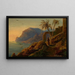 Tramonto sul Capri - Carl Friedrich Seiffert — quadro incorniciato alla parete