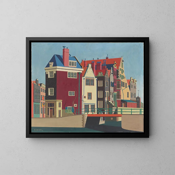 Rokin à Amsterdam - Carl Grossberg — gerahmtes Bild an der Wand