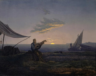 Carl Gustav Carus - Moon Rising over the Sea.webp