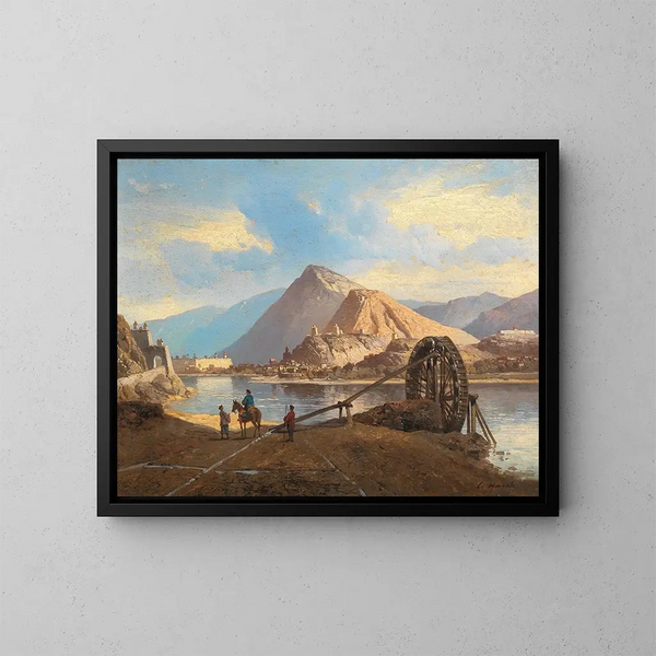 Parte dell'Asia del Sud - Carl Hasch — quadro incorniciato alla parete
