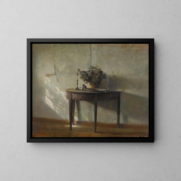 Interno soleggiato - Carl Holse — quadro incorniciato alla parete