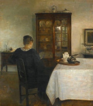 Carl Holse - The artists wife in an interior.webp