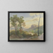 italienische Berglandschaft - Carl Hummel — gerahmtes Bild an der Wand