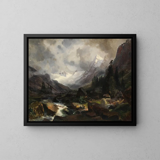Carl Hummel - Tal mit Bergbach.webp