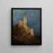 Ruins of the Castle - Carl Julius von Leypold — framed artwork on a wall