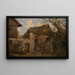 Spring Farm Painting - Carl Julius von Leypold — framed artwork on a wall