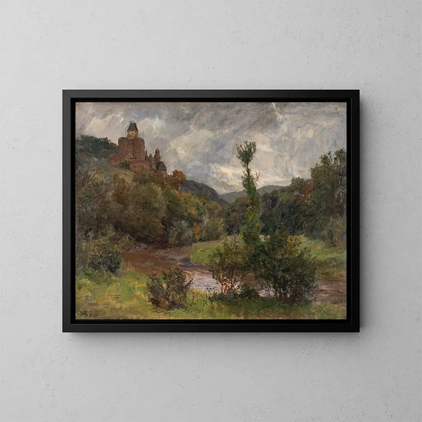 Château de Brresheim dans l'Eifel - Carl Jutz le Jeune — quadro incorniciato alla parete