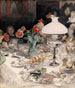"Autour de la lampe du soir" - Carl Larsson — Ansicht des Kunstwerks
