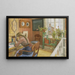 Schreibkunst - Carl Larsson — gerahmtes Bild an der Wand