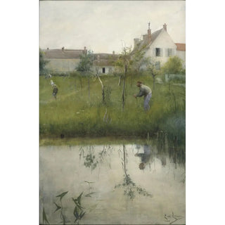 Carl Larsson - The Old Man and the Nursery Garden.webp