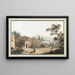 Vista di Bernex in Savoia - Carl Ludwig Hackert — quadro incorniciato alla parete