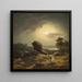 Landschaft bei Mondschein - Carl Ludwig Scheins — gerahmtes Bild an der Wand
