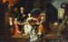 Ein Familiengruppe auf einer Terrasse im Park einer Villa - Carl Marcus Tuscher — Ansicht des Kunstwerks