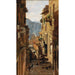 Una strada a Ragusa - Carl Moll — quadro incorniciato alla parete