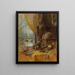 Ansicht des Ateliers - Carl Moll — gerahmtes Bild an der Wand