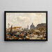 Der Naschmarkt in Wien - Carl Moll — gerahmtes Bild an der Wand