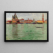 Venice, Santa Maria della Salute and Campanile di San Marco - Carl Moll — framed artwork on a wall